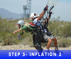 Tandem Paragliding Inflation 2